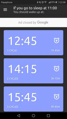 Sleep Time - Cycle Alarm Timer android App screenshot 3